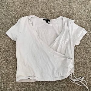 White crop top from Forever 21.